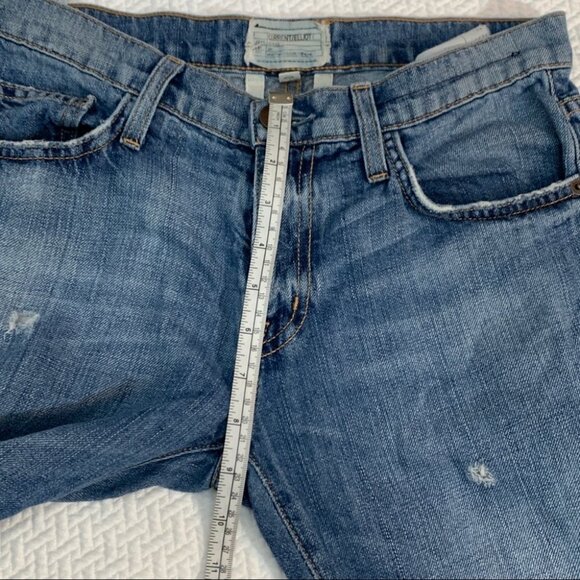Current/elliott Unrolled Fling Boyfriend Jeans Size 23 Light Denim - Picture 13 of 13